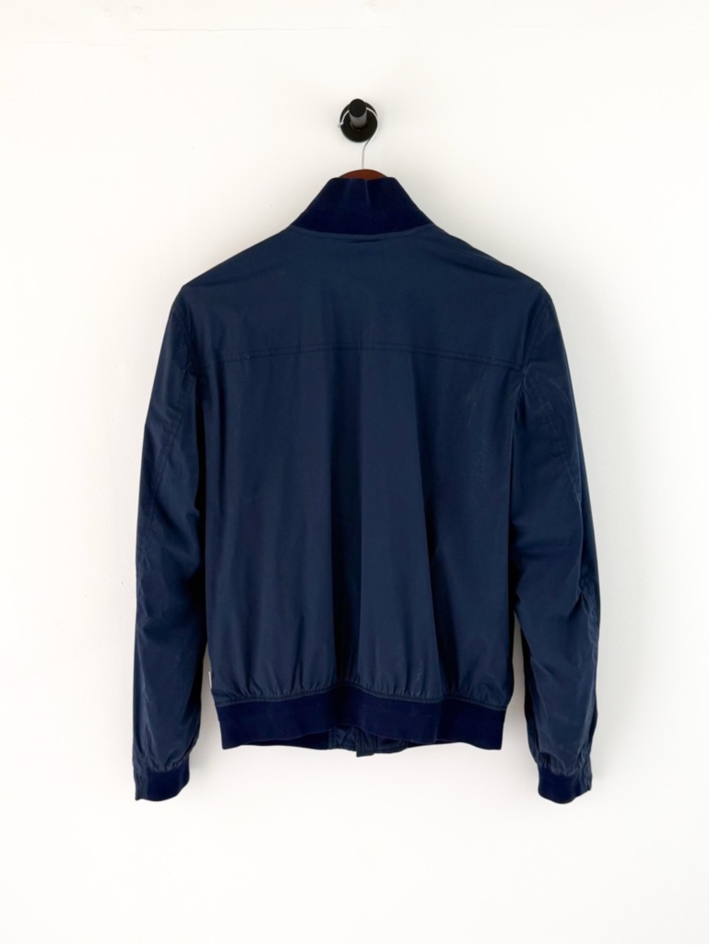Orlebar Brown Windbreaker Bomber Jacket Spring Navy Blue Men's Size M - Picture 10 of 14